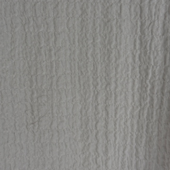 Ali Miles White Textured Crinkle Tunic Top Artsy Buttons Women's Size L Oversizd - Picture 4 of 12